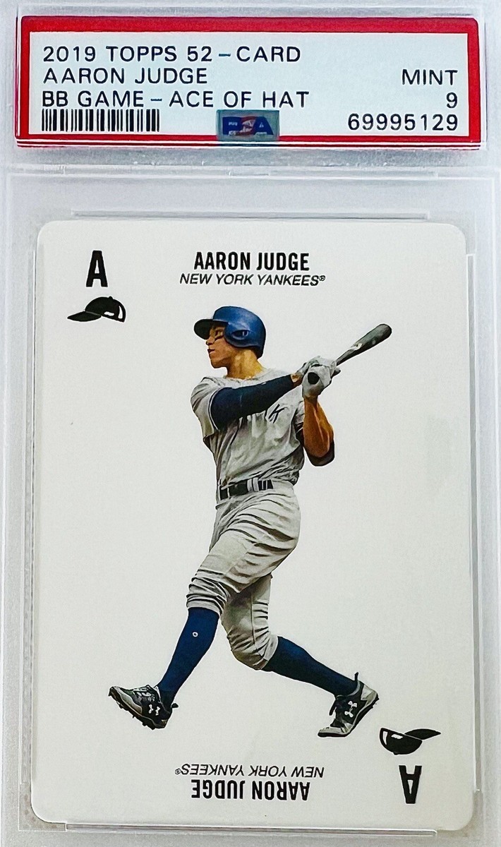 2019 Topps 52 Card BB Game Aaron Judge “Ace of Hat” PSA 9 Mint Low 