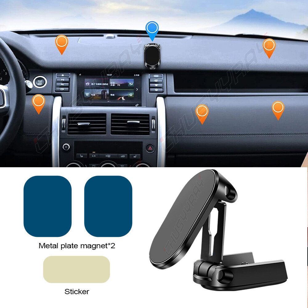 Magnetic 360° Car Mount Phone Holder Universal Stand Dashboard Folding Bracket