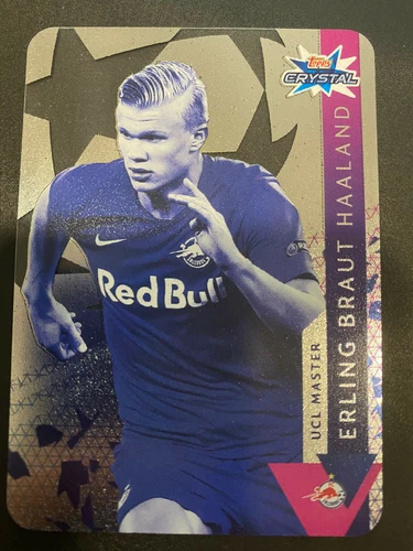 💥 HAALAND #113 ROOKIE CARD CRYSTAL TOPPS UCL 2019-20 Salzburg MINT 💥