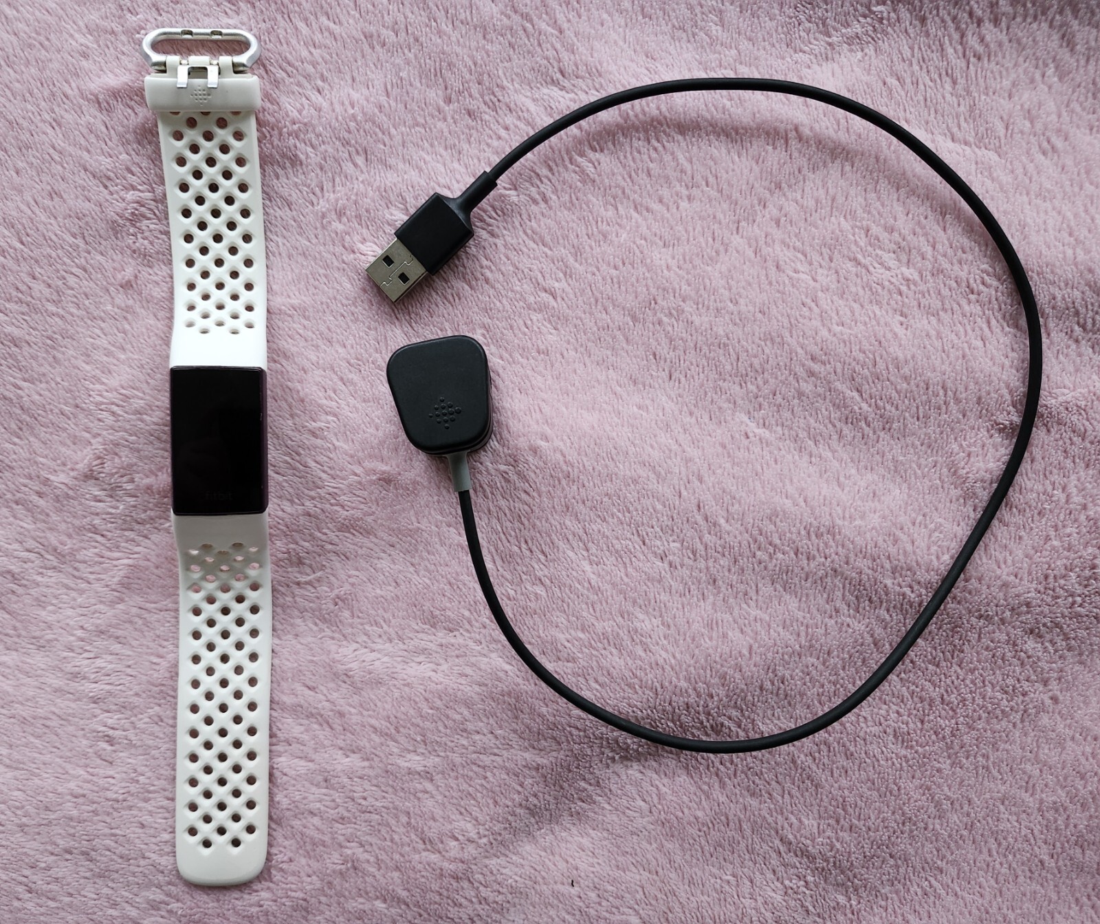 Fitbit Charge 4 Activity Tracker in White with Built-in GPS-image