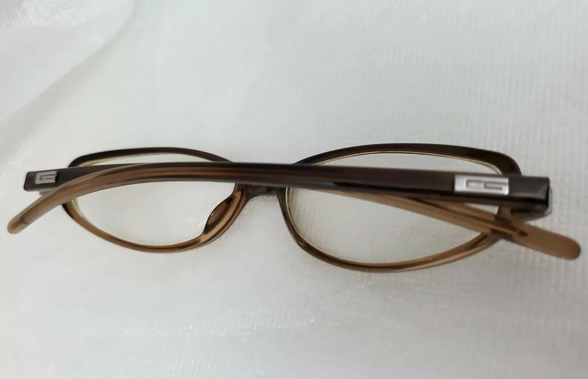 Gucci Made In Italy Brown Oval Prescription Eyeglasses With  display picture 3