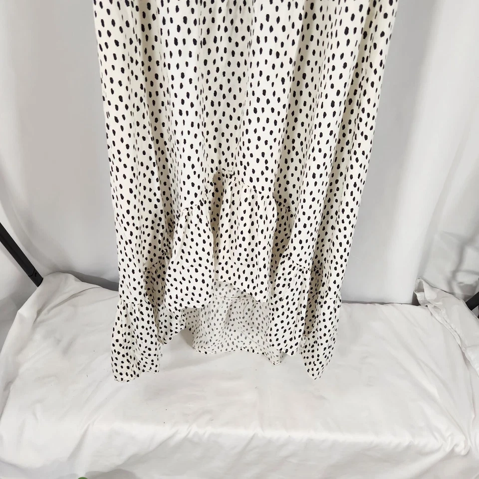 Vestido campesino alto-bajo para mujer Style & Co blanco talla grande Foto 4 de 4