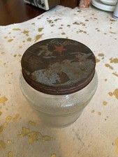 vintage store jar with lid Griffins Herring Ball Jar with Milwaukee Wisconsin 