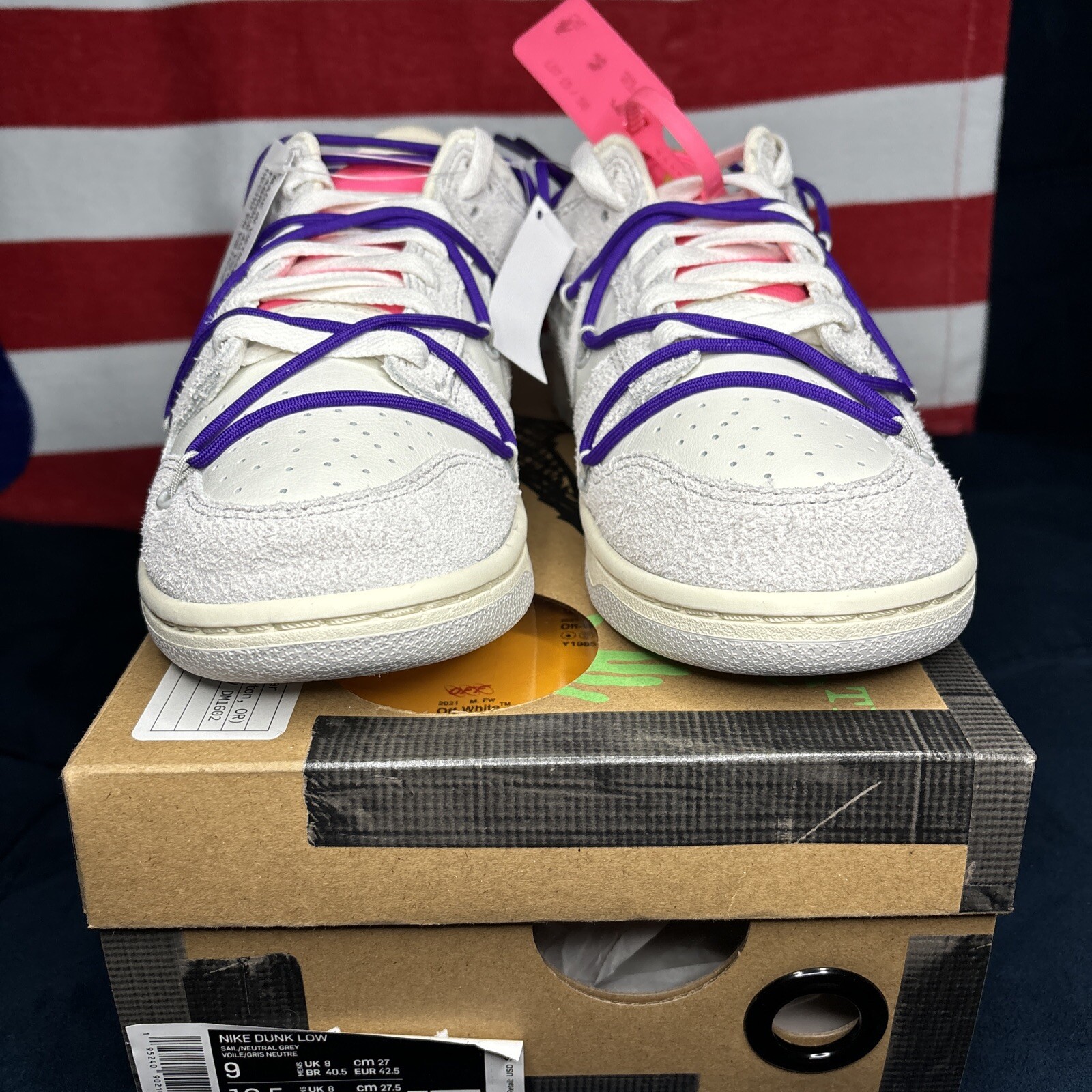 Taglia 9 Off White x Nike Dunk Low Lotto 15 di 50