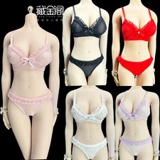 1/6 Female Soldier Underwear Bra Panty Set Model Fits 12" Action Figure Body
