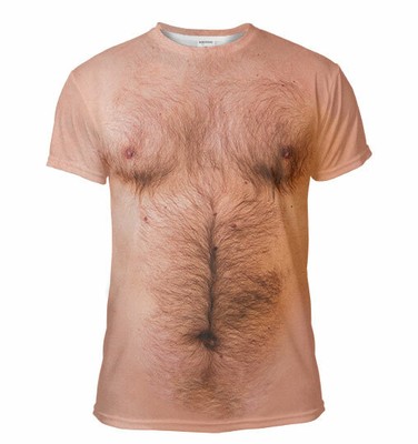 hairy man t shirt