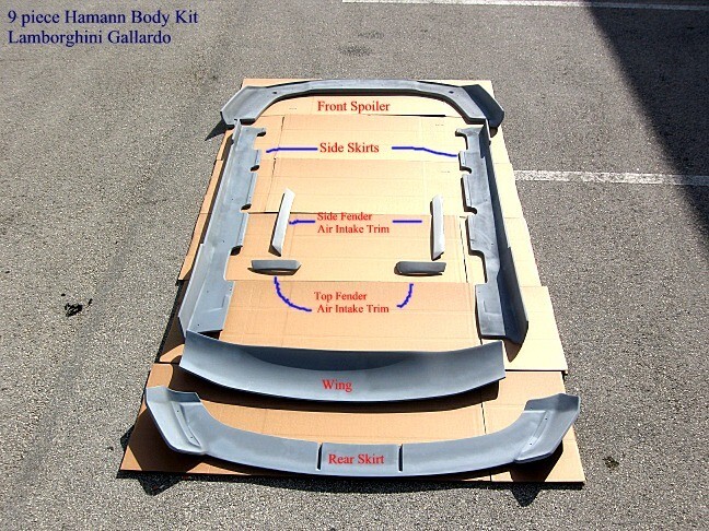 2003-13 Lamborghini Gallardo LP540 LP550 rear Adjust Wing Hamman FRP Made in USA