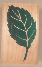 Lovely Leaf Wood Mounted Rubber Stamp, Rubber Stampede, Z-429-D, Fall, Autumn
