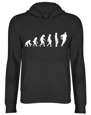 Evolution of Rugby Herren Damen Frauen Kapuzenoberteil Hoodie