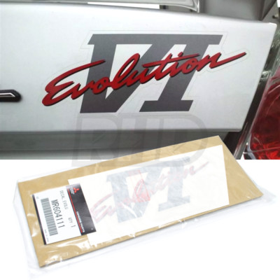 REAR DECAL STICKER GENUINE FOR MITSUBISHI EVO EVOLUTION 6 VI CP9A - MR604111