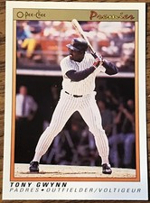 Tony Gwynn 1991 O-Pee-Chee Premier Baseball Card #59 Padres MLB HOF Free Ship