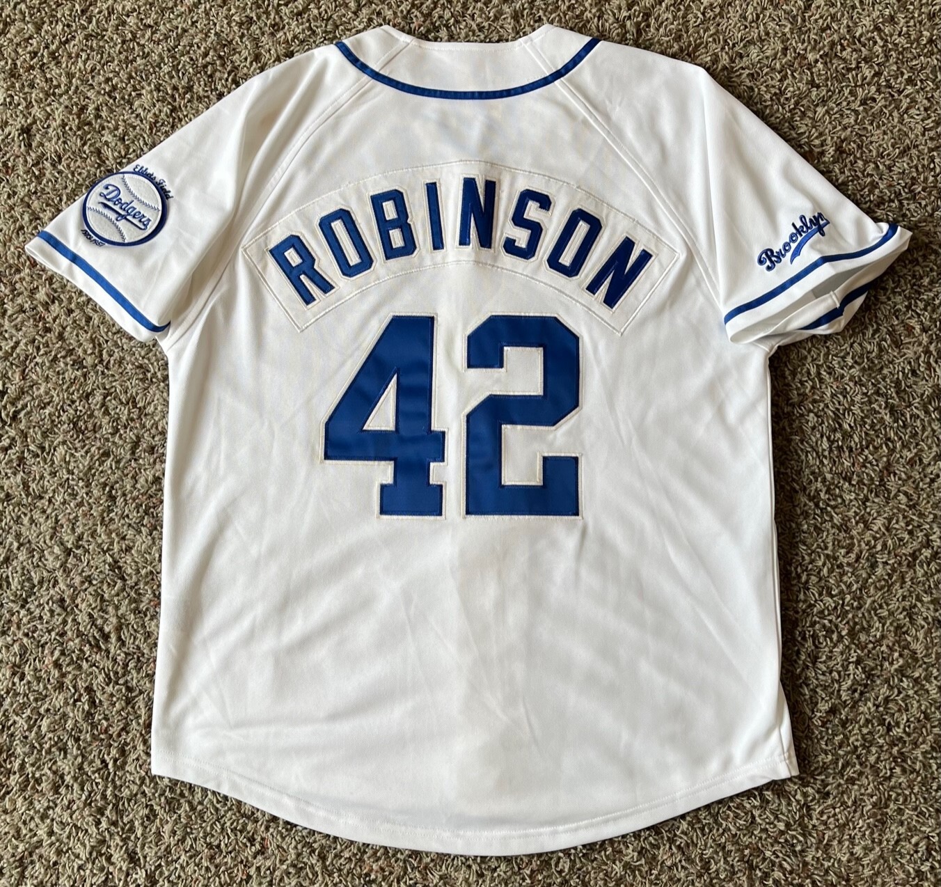 Nike brooklyn dodgers jackie robinson jersey cooperstown collection