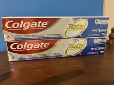 2 Colgate Total Whitening Toothpaste 4.8oz each Exp 11/2024