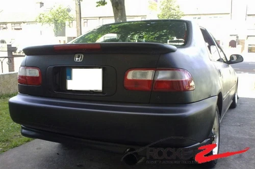 92-95 Honda Civic Sedan EG JDM Mugen Style Trunk Spoiler Rear Wing LED US CANADA
