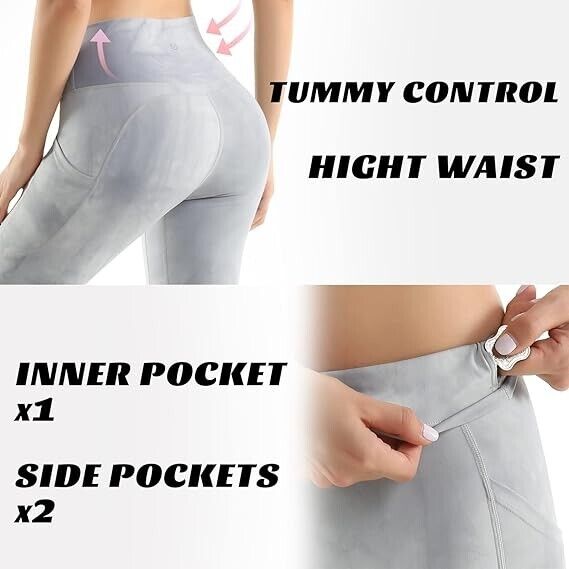 UUE High Waist Leggings with Pockets for Women Tummy