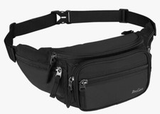Fanny Pack Waist Packs for Men Women, Waist Bag Hip Pack Black Brand New
