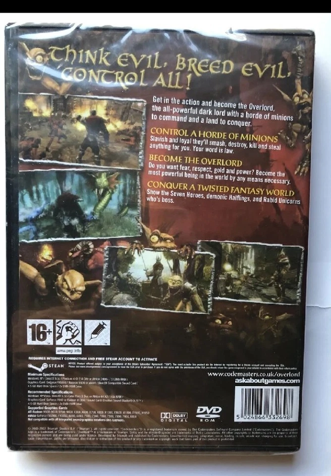OVERLORD PC DVD ROM - Image 2 of 2