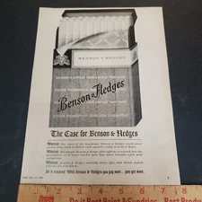 1963 Benson and Hedges Cigarettes Advertisement Vintage 1960s Ad