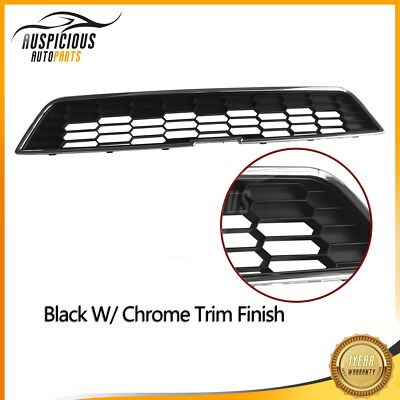 Upper Textured Gray Plastic Grille For 2012-2016 Chevrolet Chevy Sonic