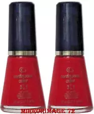 (LOT OF 2) Cover Girl Continuous Color 3 In 1 Nail Polish #084 WILD RASPBERRY