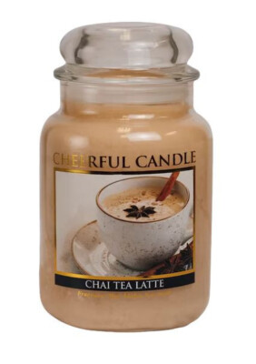 Chai Tea Latte - 680g - 2-Docht Cheerful Candle Duftkerze