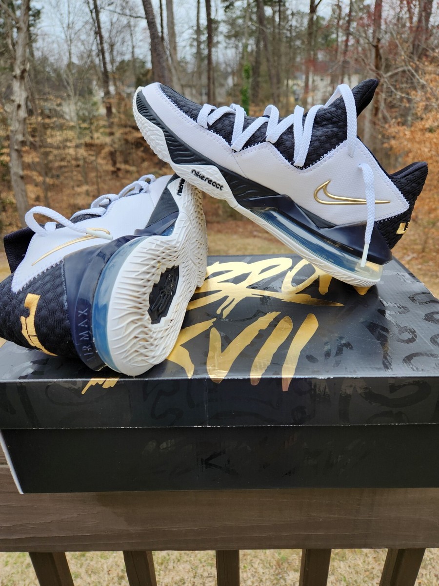 Nike LeBron 17 Low Metallic Gold Men's Size