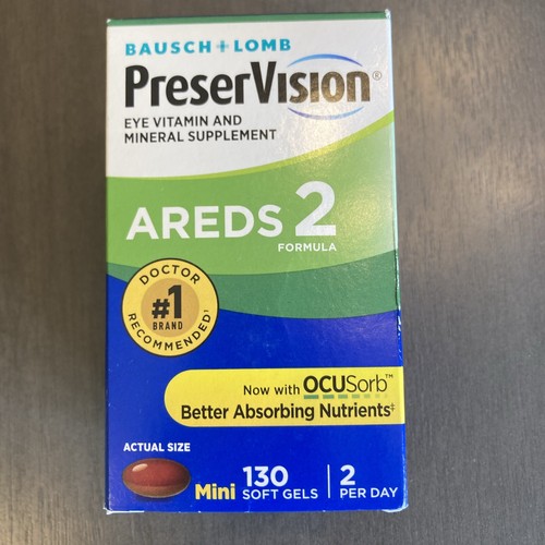 PreserVision AREDS 2 Eye Vitamin &amp; Mineral Supplement Mini Soft Gels ...