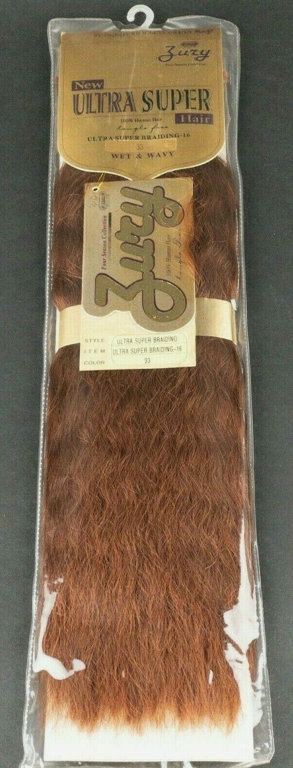 Zury 100% Human Hair Ultra Super Wet & Wavy for Braiding Weaving 16" 33 -  NEW | eBay