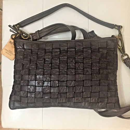 Borsa Tracolla Donna In vera Pelle Intrecciata Testa Moro Bayside | eBay