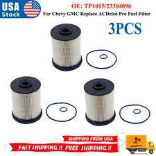 3pcs TP1015 Fuel Filter Kit for Chevrolet GM TP1015 6.6L Diesels 23304096