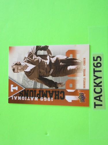 2011 UD UNIVERSITY OF TEXAS FB NATIONAL CHAMPIONS SINGLE CARD(S) CHOOSE - Picture 23 of 40