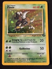 Pinsir 9/64 Jungle Holo rara carta Pokemon WotC illimitata vintage