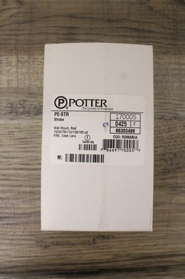 Potter #PE-STR, Strobe Only, 24 VDC, LED, Red, Wall Mount