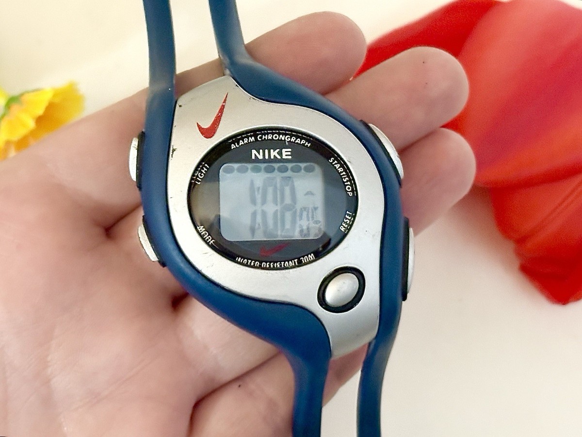 Rare Vintage Nike Chronograph Digital Alpha Project Navy Blue