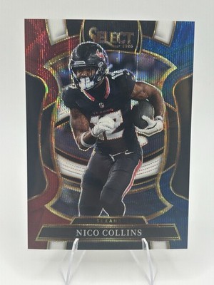 2025 Panini Select Nico Collins Concourse Tri-Color Prizm #/399 Texans #35