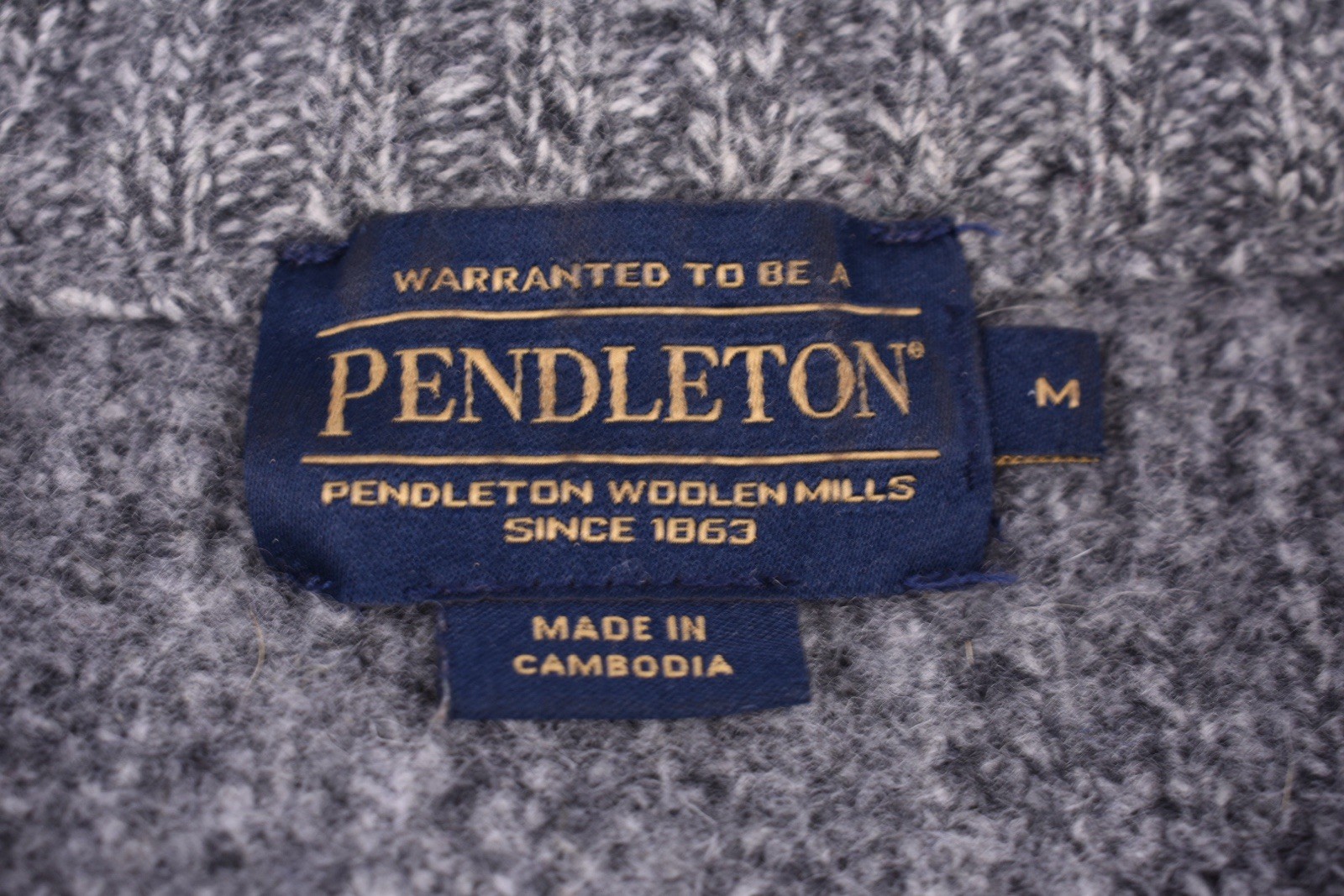 Pendleton Wool Chunky-Knit Striped Pullover Sweat… - image 4