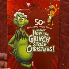 Warner Bros Dr. Seuss' How the Grinch Stole Christmas 50th Anniversary DVD Bori  