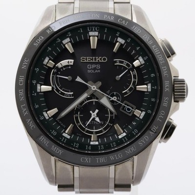 Seiko Astron GPS Solaruhr Schwarz Titan Advanced Timepiece Luxus