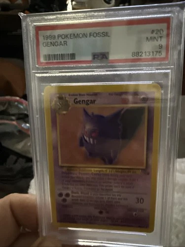 PSA 9 MINT Gengar 20/62 - Fossil 1999 - Non Holo Rare
