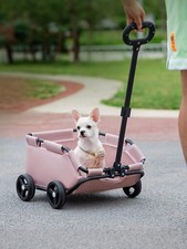 Portable Folding Pet Stroller Wagon lightweight large capacity outdoor travel pe