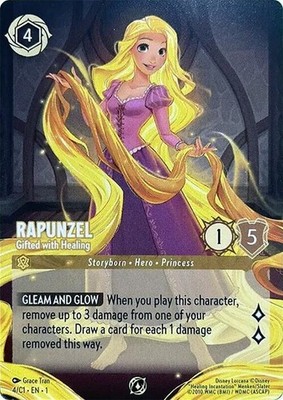 Disney LORCANA「RAPUNZEL」プロモカード（英語版） Lorcana Rapunzel - Gifted with Healing NM Normal Disney Lorcana