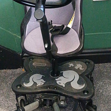Lascal BuggyBoard Maxi+ Toddler Seat & Steering Wheel, Unicorn, Black/Grey