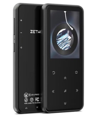 Zethors MP3 Player 96GB, MP3 Bluetooth 5.3, Black