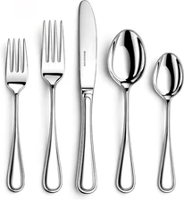 Silverware set for 8,40 Pieces Premium Stainless Steel Silverware set,Mirror Pol