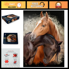 Premium 1000 Piece Horse Jigsaw Puzzle - Made in USA, Fun Family Activity, Gift