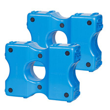 Cavaletti Block Hindernisblock Stangenhalter Pferd blau 2 St&uuml;ck