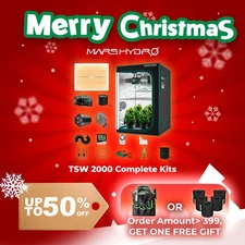 MARS HYDRO TSW 2000 Led Grow Light+4'x4' Indoor Tent Complete Ventilation Kits