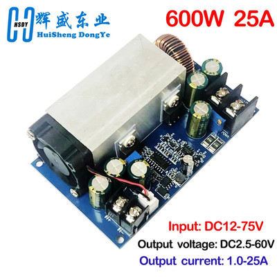 DC12-75V 600W 25A DC-DC Buck Constant Voltage Constant Current Converter Buck Re