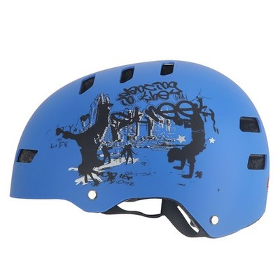 Helm Fahrradhelm Kinderhelm Kinderfahrradhelm Skaterhelm Bike Aero Blau Matt