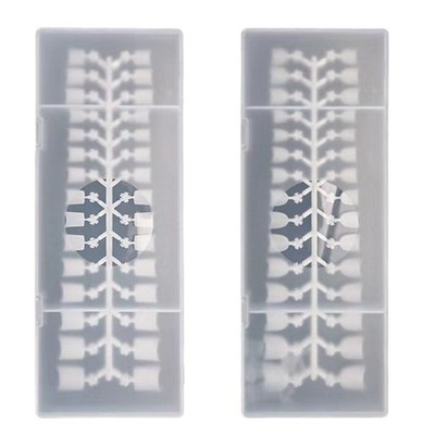 240x Nail Tips Short Oval Short Nail Tips Half Cover French Tips Round Shape